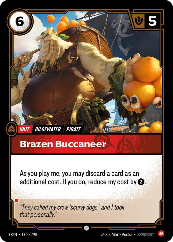 Brazen Buccaneer #002/298