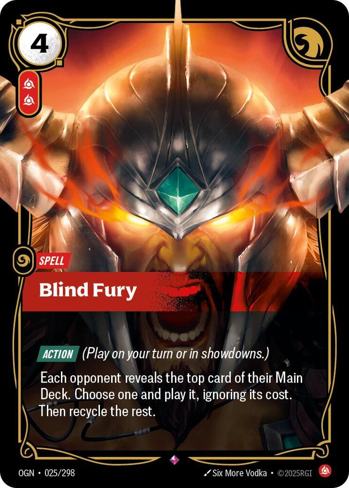 Blind Fury #025/298