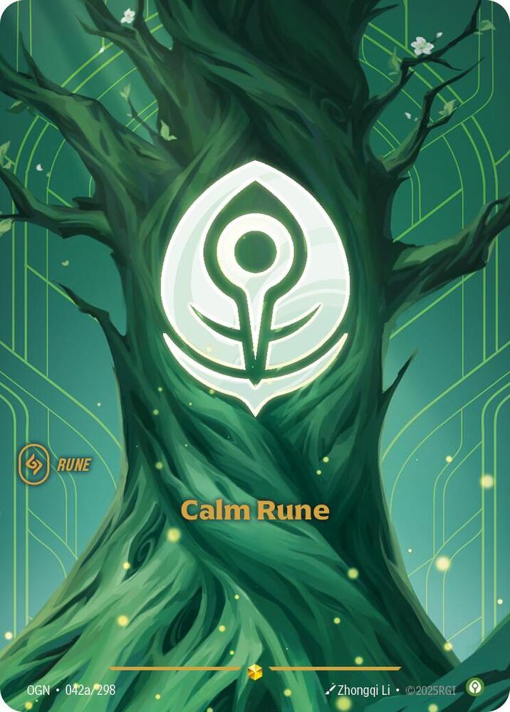 Calm Rune (Alternate Art) #042a/298