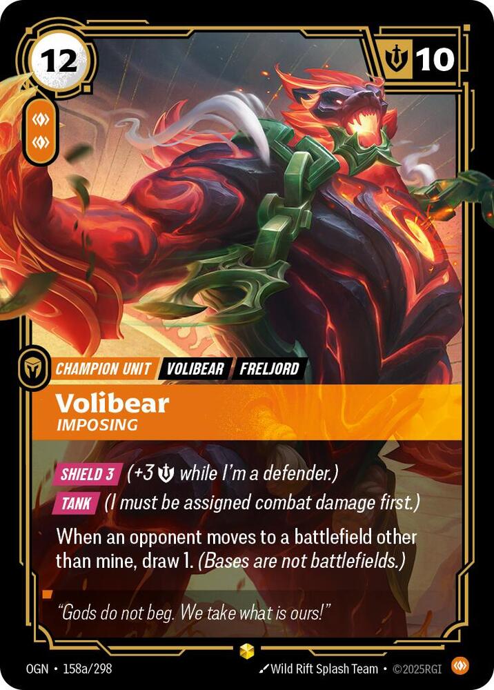 Volibear - Imposing (Alternate Art) #158a/298