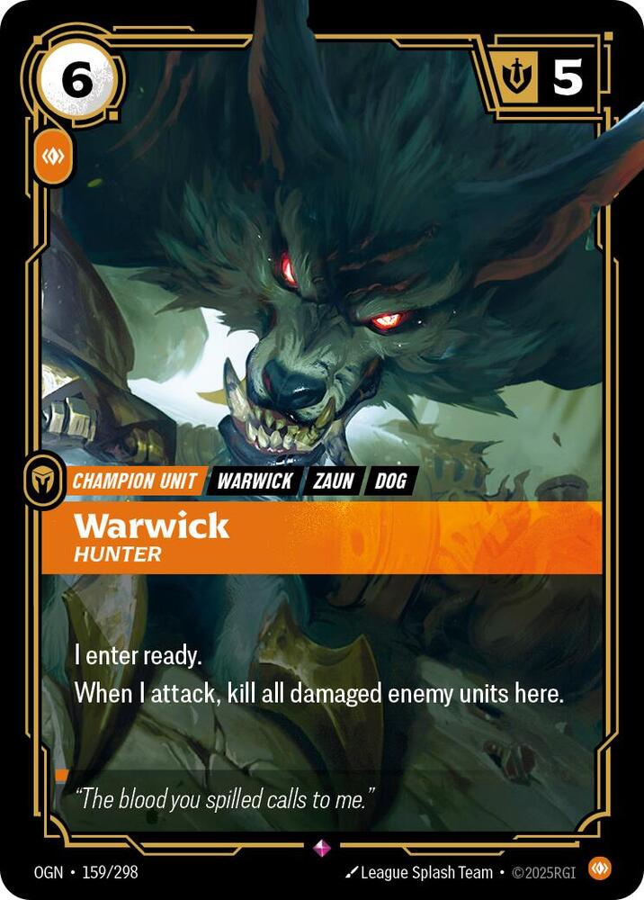 Warwick - Hunter #159/298