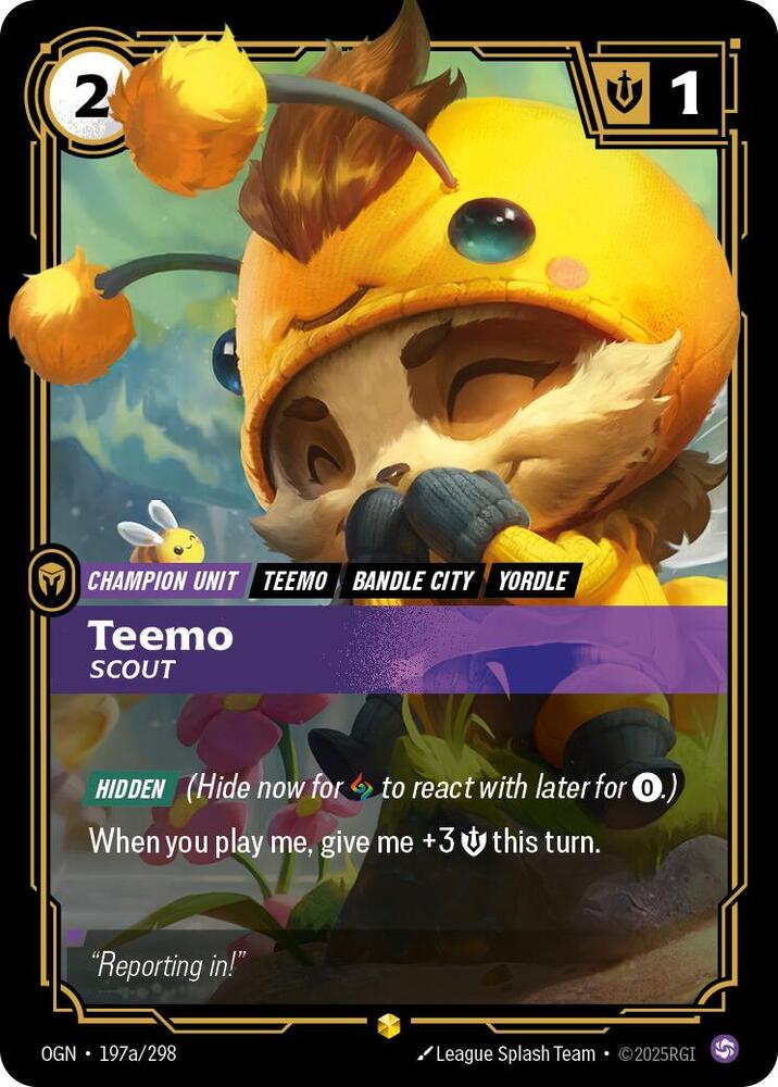 Teemo - Scout (Alternate Art) #197a/298
