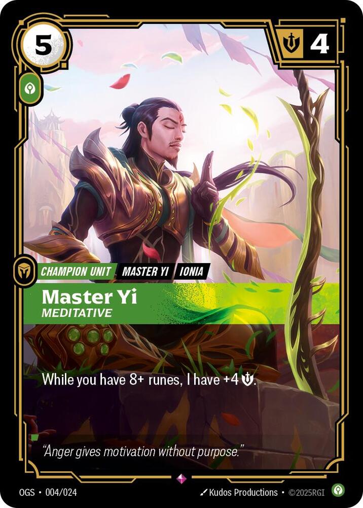 Master Yi - Meditative #004/024