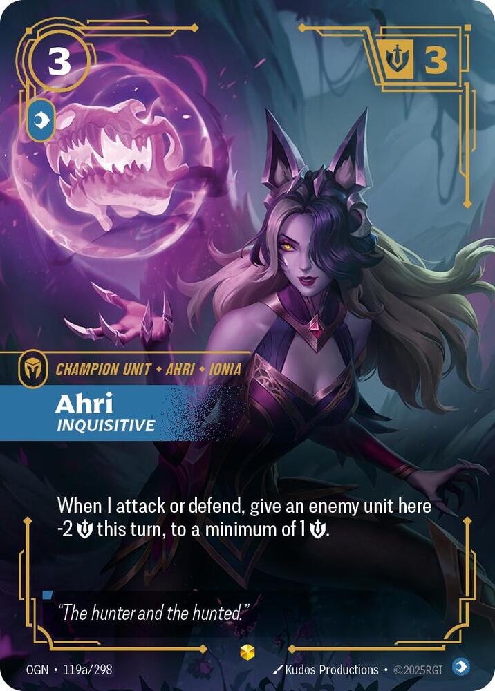 Ahri - Inquisitive (Alternate Art) #119a/298