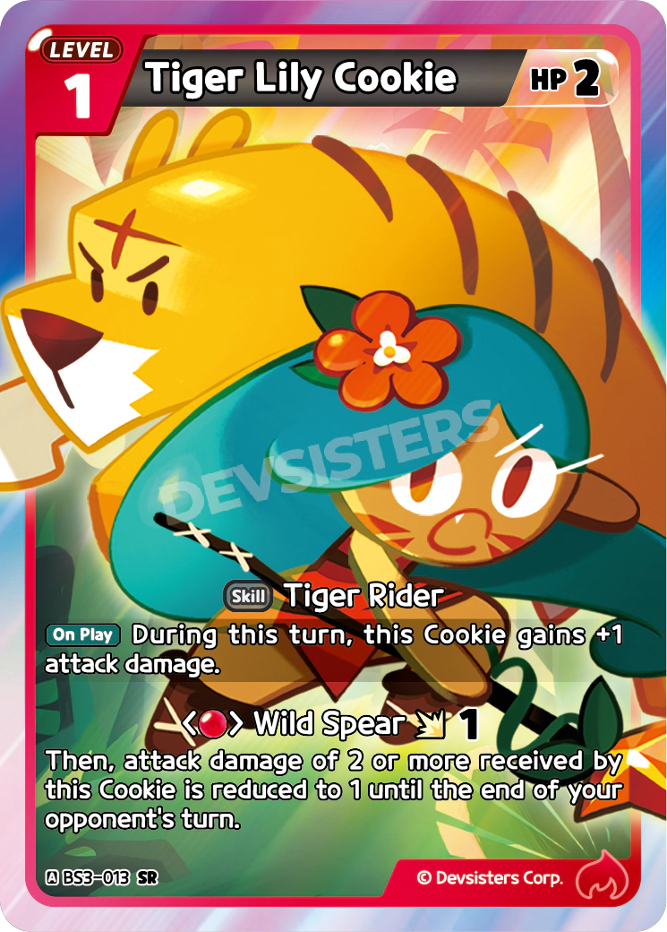Tiger Lily Cookie #BS3-013