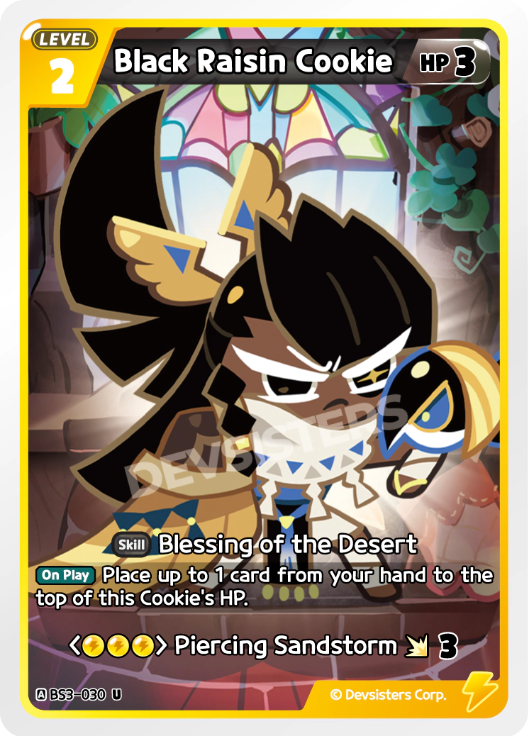 Black Raisin Cookie (BS3-030)