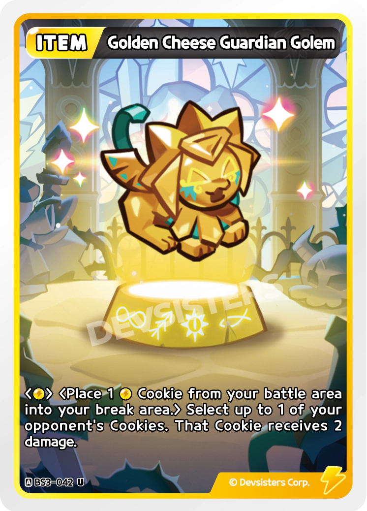Golden Cheese Guardian Golem #BS3-042
