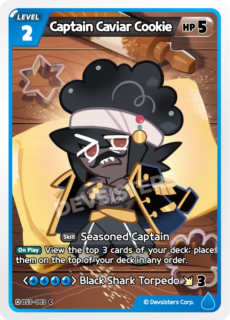 Captain Caviar Cookie #BS3-083