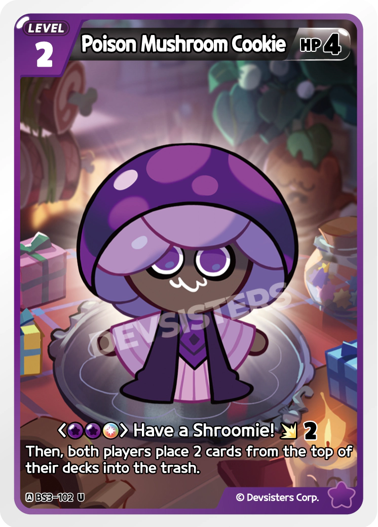 Poison Mushroom Cookie #BS3-102