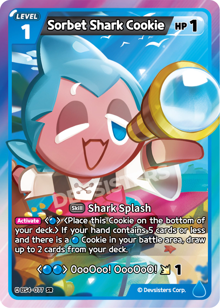 Sorbet Shark Cookie (BS4-077)