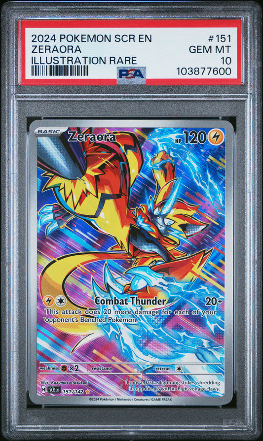 PSA 10 Zeraora #151 Pokémon Stellar Crown English 2024