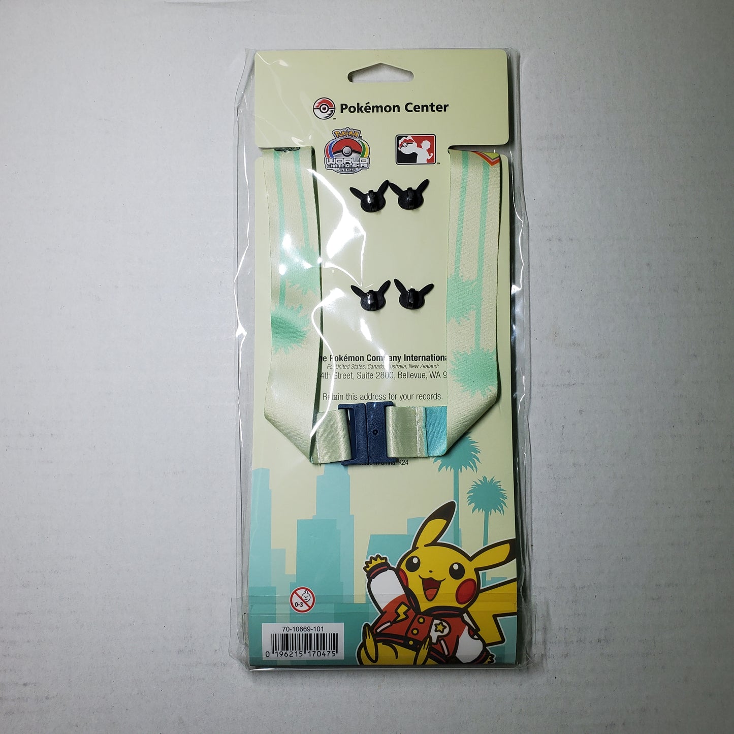 Pikachu Pin & Lanyard Set – Varsity – Pokemon World Championships 2025 Anaheim