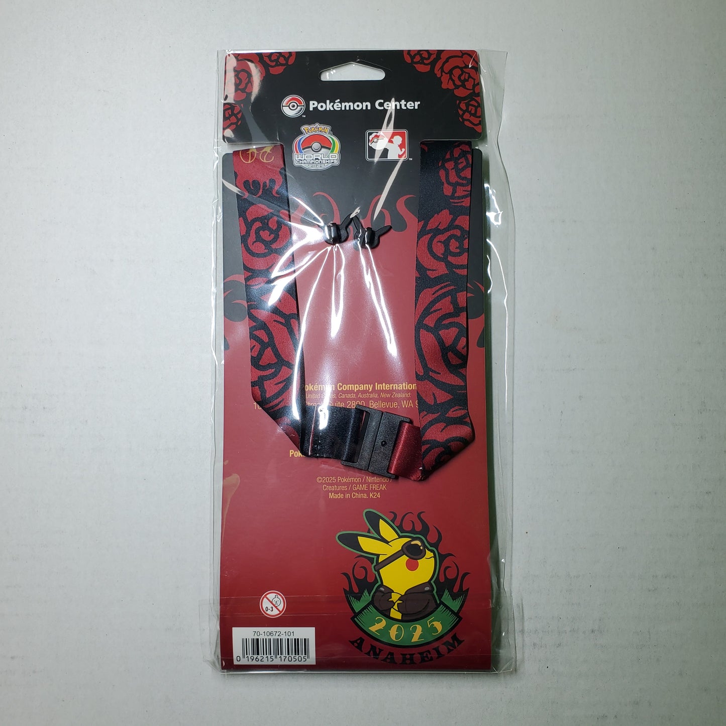 Arcanine Mini Pin & Lanyard Set – Rockabilly – Pokemon World Championships 2025 Anaheim