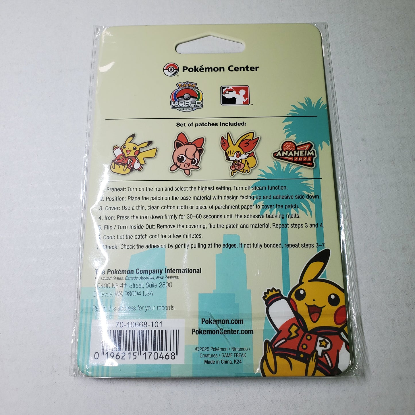 4PC Patch Set – Varsity – Pokemon World Championships 2025 Anaheim