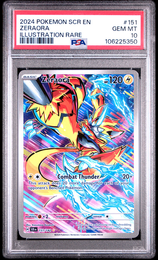 PSA 10 Zeraora #151 Pokémon Stellar Crown English 2024