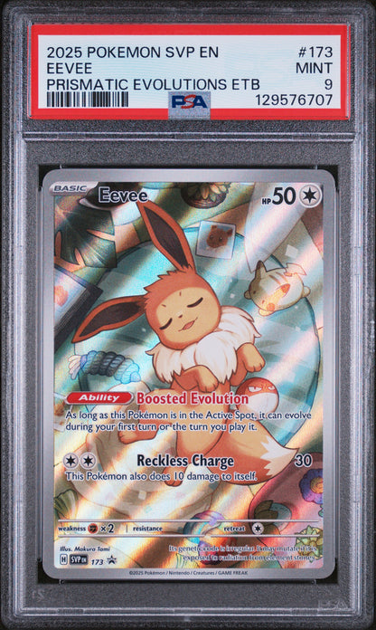 PSA 9 Eevee #173 Pokémon SVP Black Star Promos English 2025