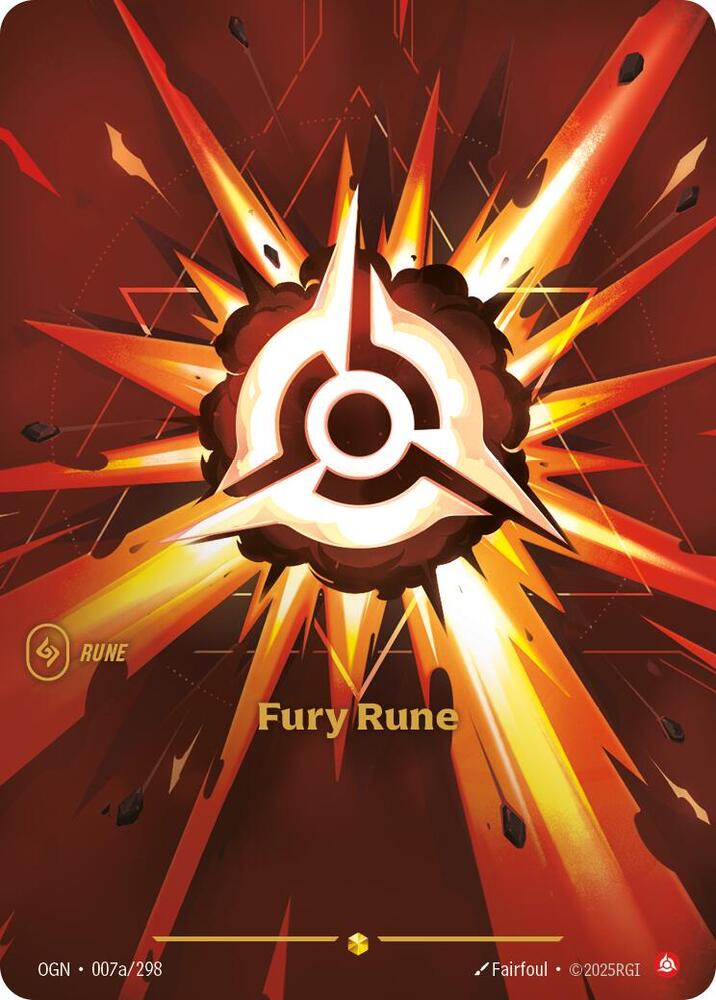 Fury Rune (Alternate Art) #007a/298