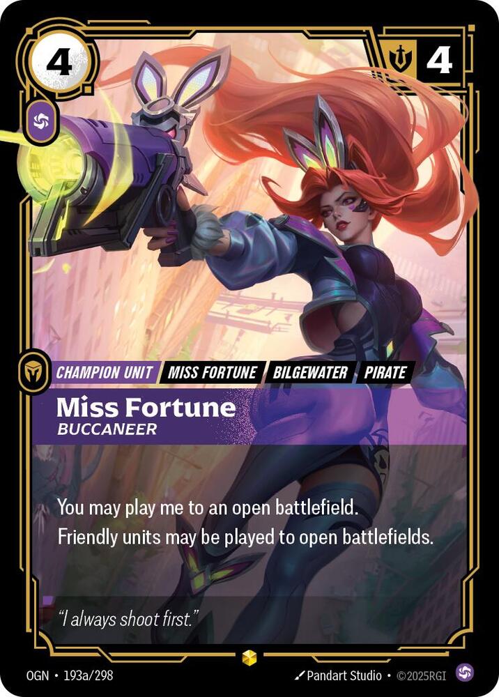 Miss Fortune - Buccaneer (Alternate Art) #193a/298
