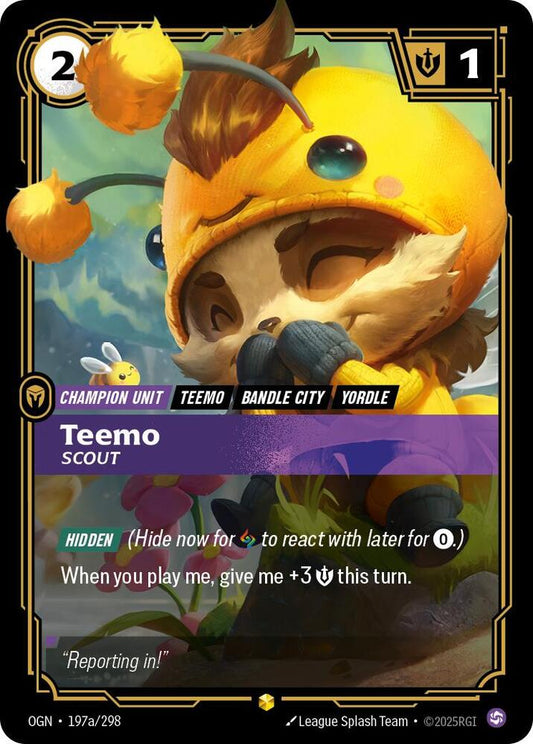 Teemo - Scout (Alternate Art) #197a/298