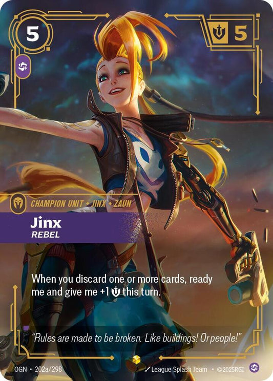 Jinx - Rebel (Alternate Art) #202a/298