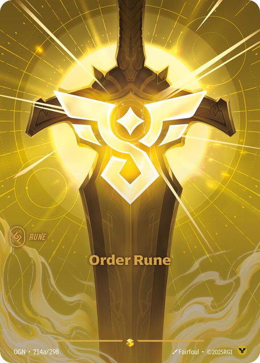 Order Rune (Alternate Art) #214a/298