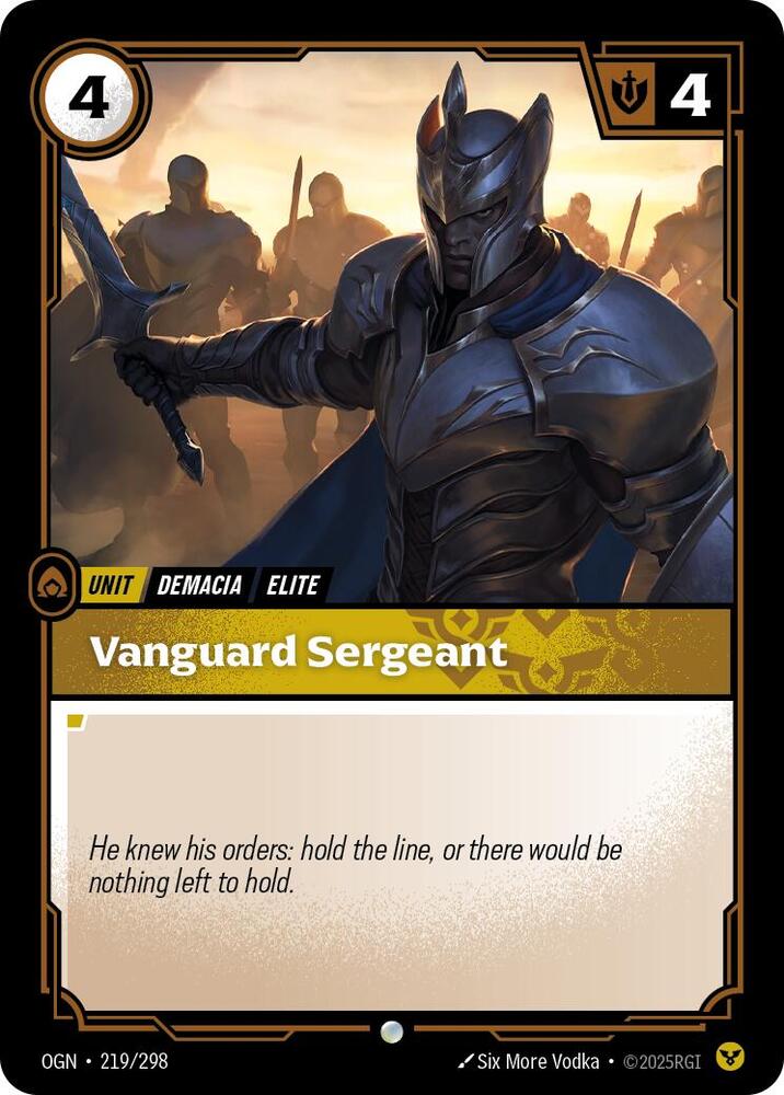 Vanguard Sergeant #219/298