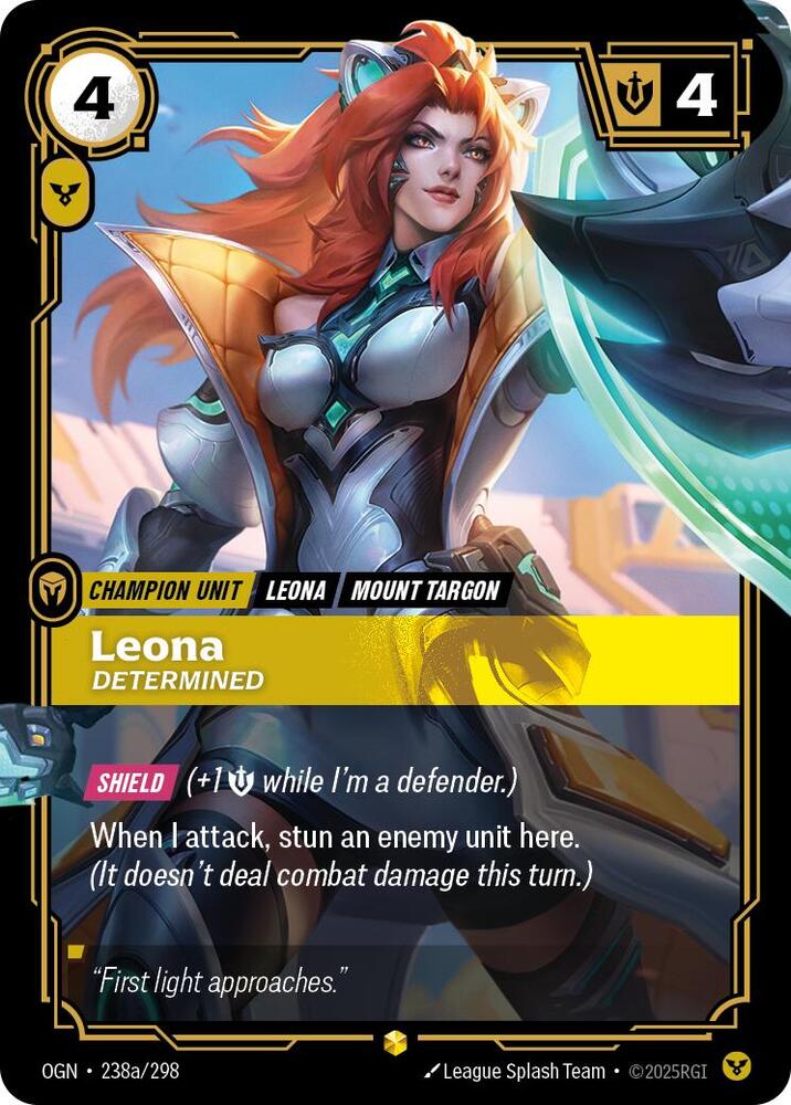 Leona - Determined (Alternate Art) #238a/298