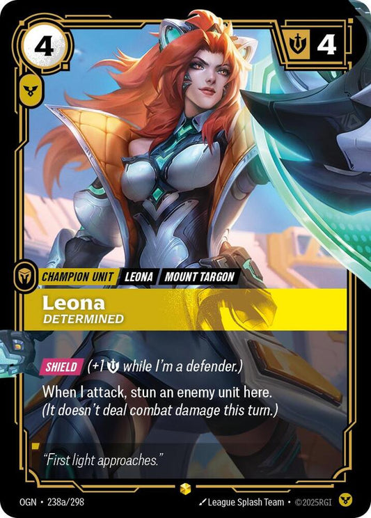 Leona - Determined (Alternate Art) #238a/298