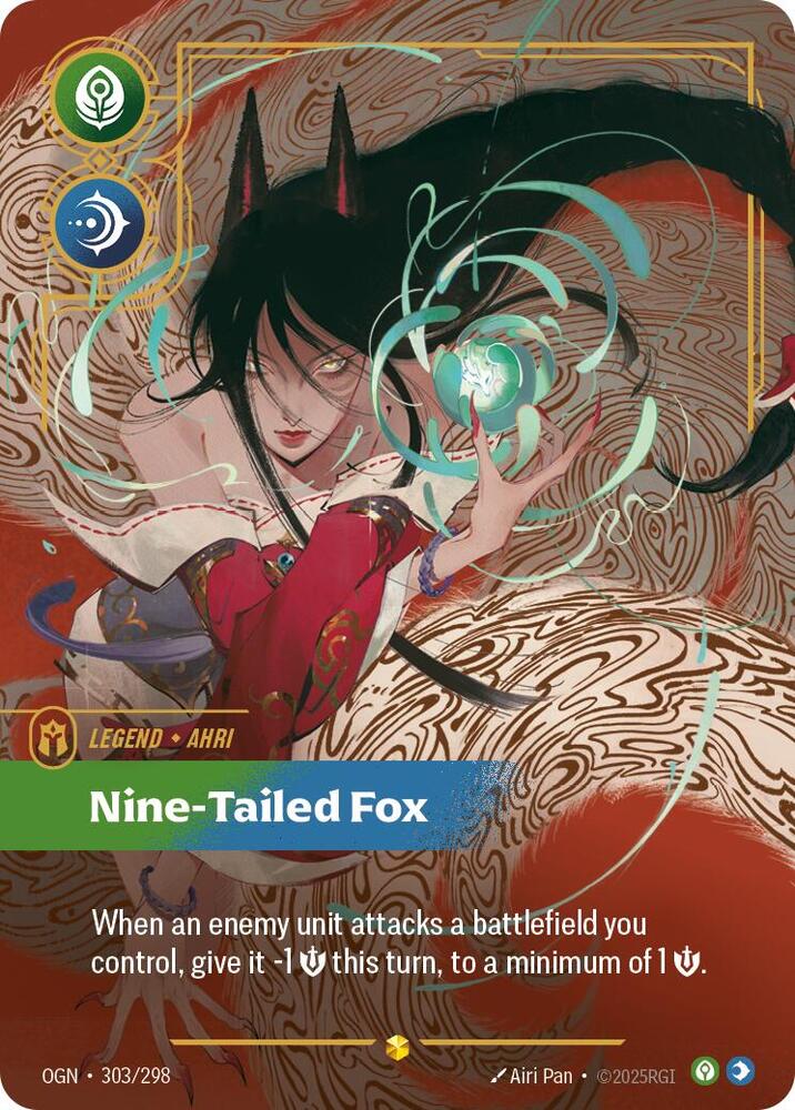 Ahri - Nine-Tailed Fox (Overnumbered) #303/298