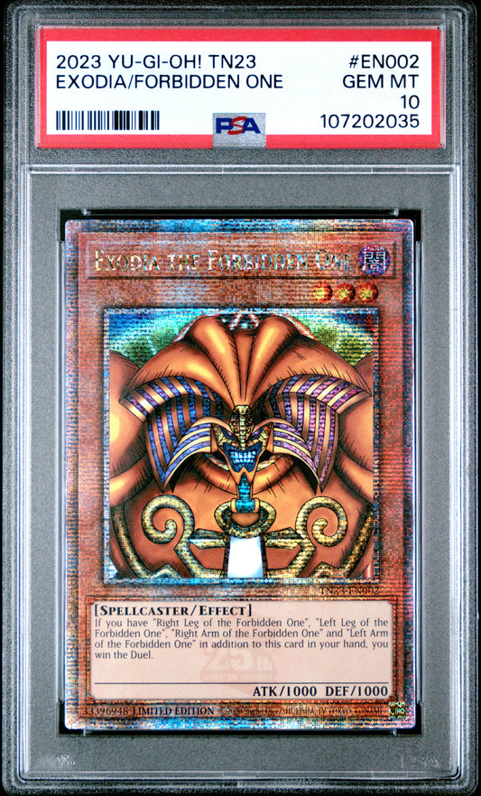 PSA 10 Exodia Forbidden One #EN002 Yu-Gi-Oh! 25th Anniversary Tin: Dueling Heroes English 2023