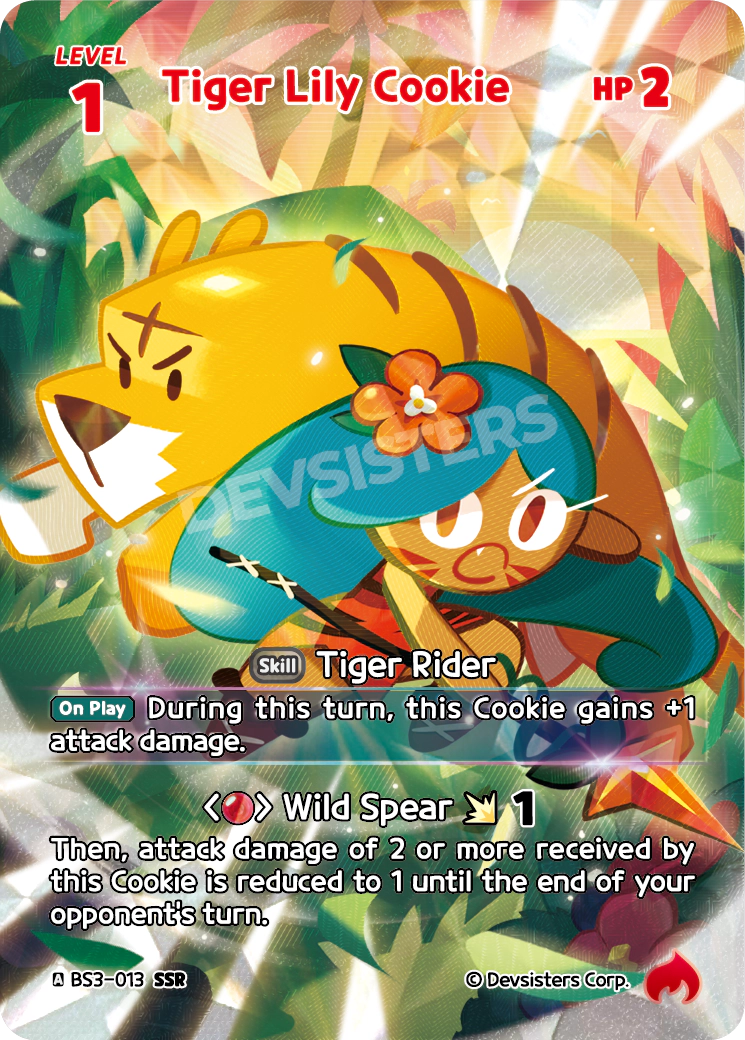 Tiger Lily Cookie (BS3-013@1)