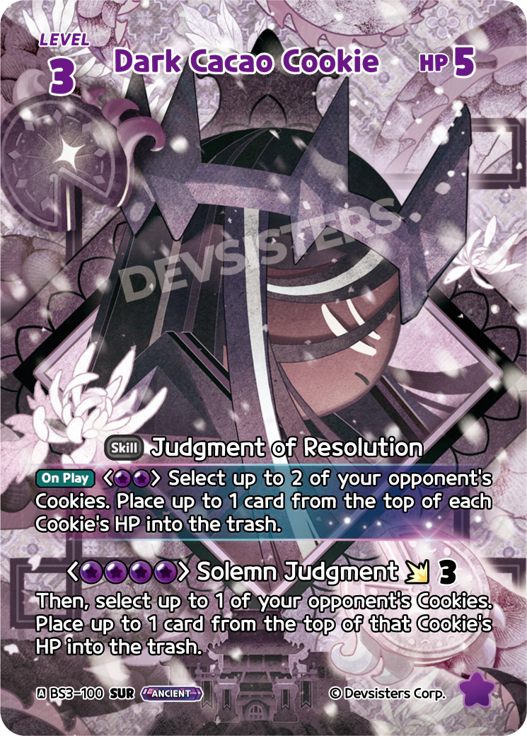 Dark Cacao Cookie (BS3-100@1)