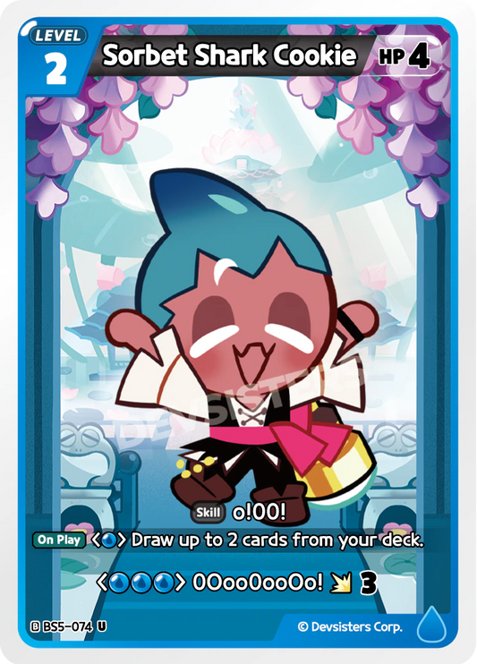 Sorbet Shark Cookie #BS5-074