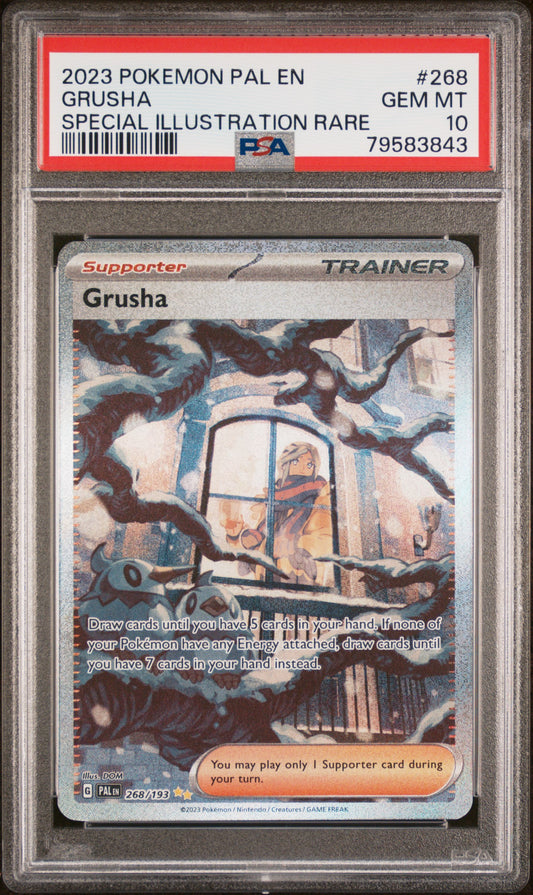 PSA 10 Grusha #268 Pokémon Paldea Evolved English 2023