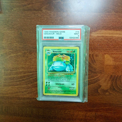 PSA 9 Venusaur Holo #015 Pokémon Base English 1999