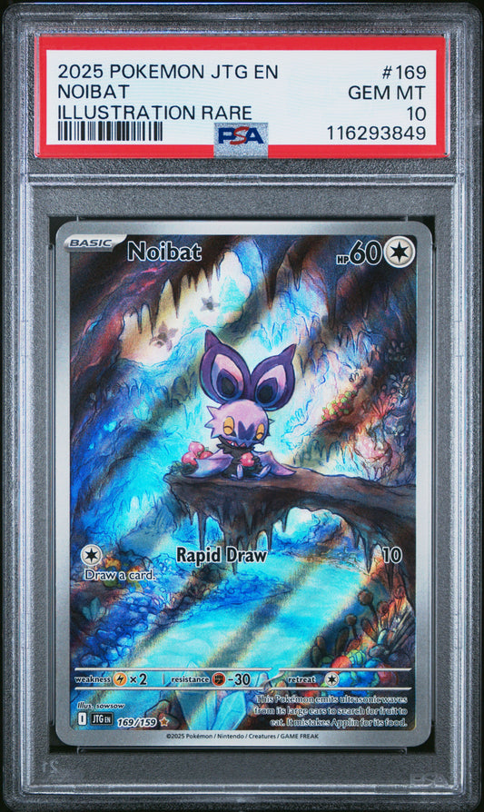 PSA 10 Noibat #169 Pokémon Journey Together English 2025