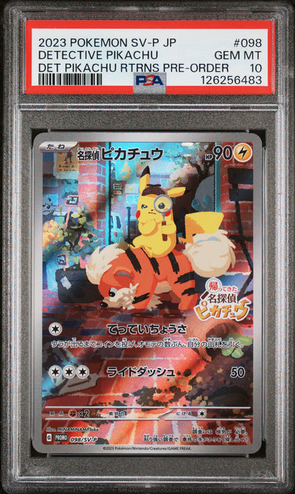 PSA 10 Detective Pikachu #098 Pokémon SV-P Promo Japanese 2023