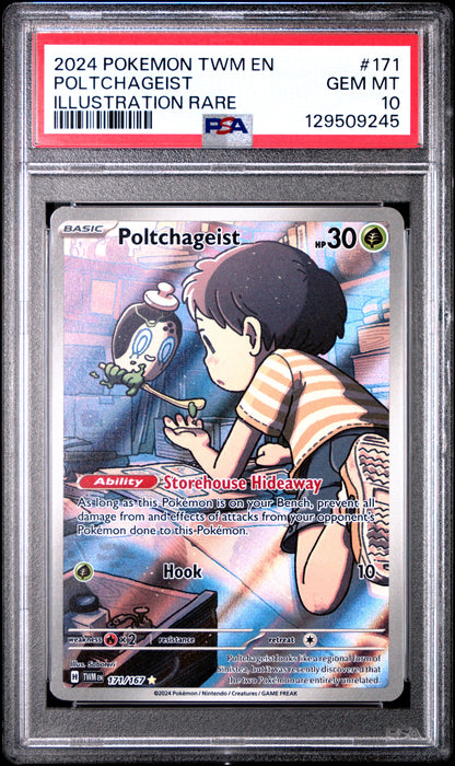 PSA 10 Poltchageist #171 Pokémon Twilight Masquerade English 2024