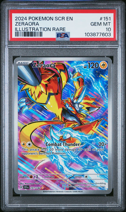 PSA 10 Zeraora #151 Pokémon Stellar Crown English 2024
