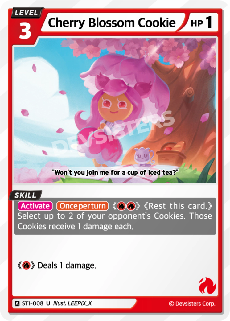 Cherry Blossom Cookie #ST1-008