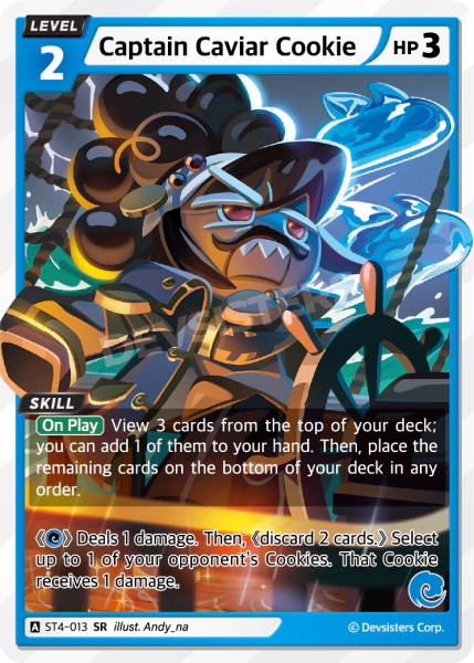 Captain Caviar Cookie #ST4-013