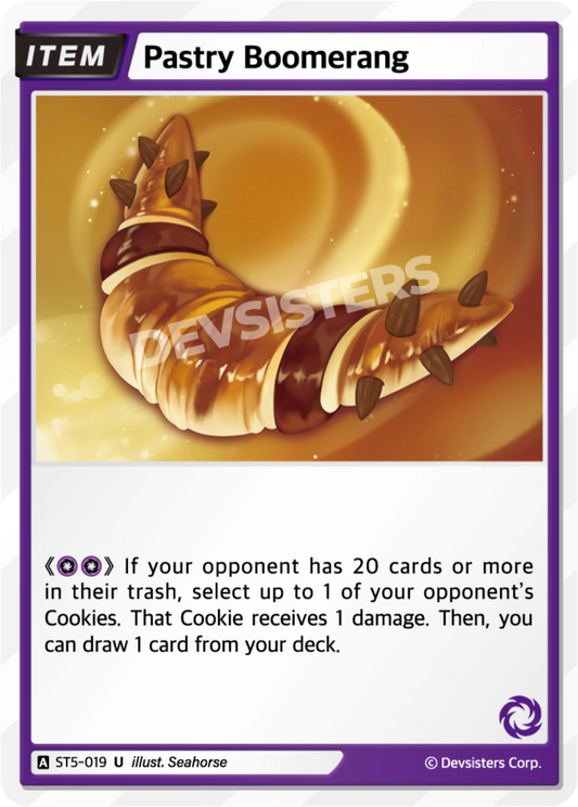 Pastry Boomerang #ST5-019