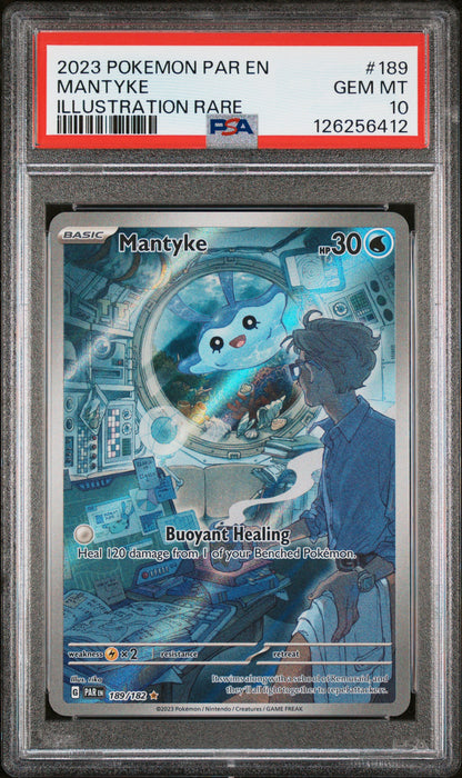 PSA 10 Mantyke #189 Pokémon Paradox Rift English 2023