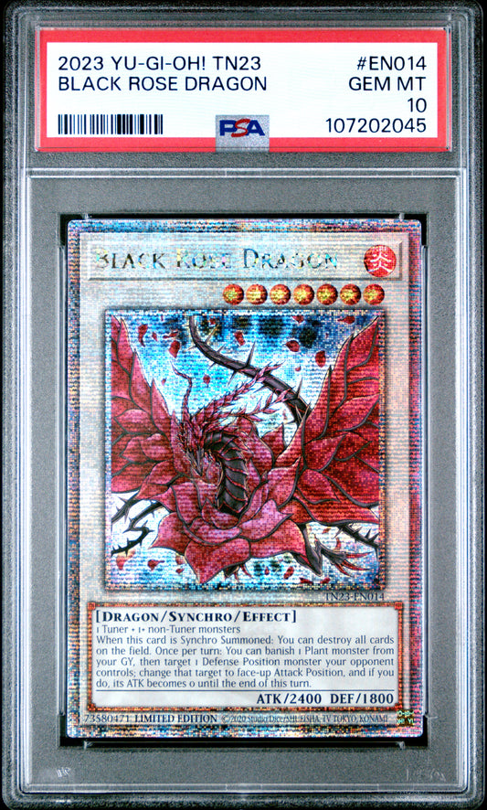 PSA 10 Black Rose Dragon #EN014 Yu-Gi-Oh! 25th Anniversary Tin: Dueling Heroes English 2023