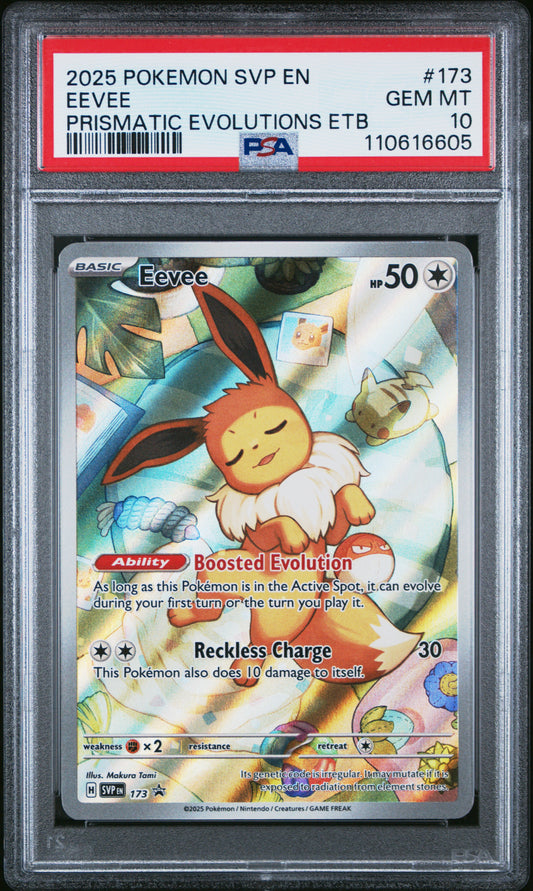 PSA 10 Eevee #173 Pokémon SVP Black Star Promos English 2025