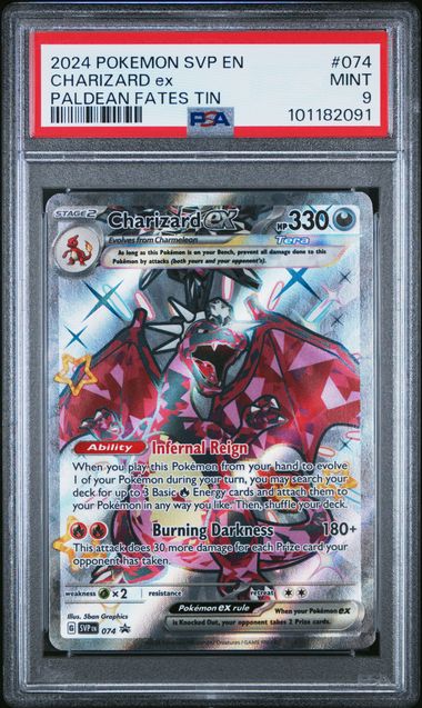 PSA 9 MINT Charizard ex #074 Scarlet & Violet Promo Cards EN 2024