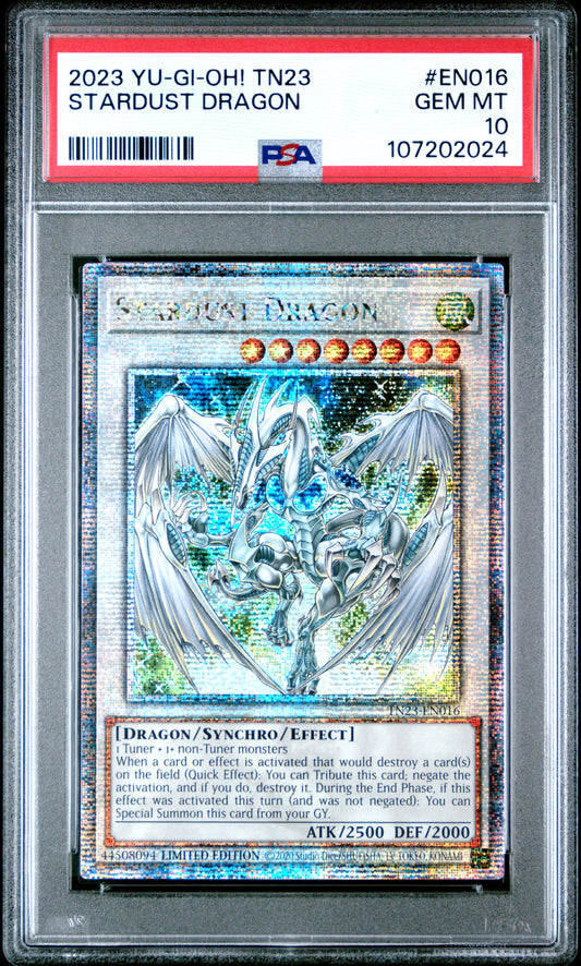 PSA 10 Stardust Dragon #EN016 Yu-Gi-Oh! 25th Anniversary Tin: Dueling Heroes English 2023