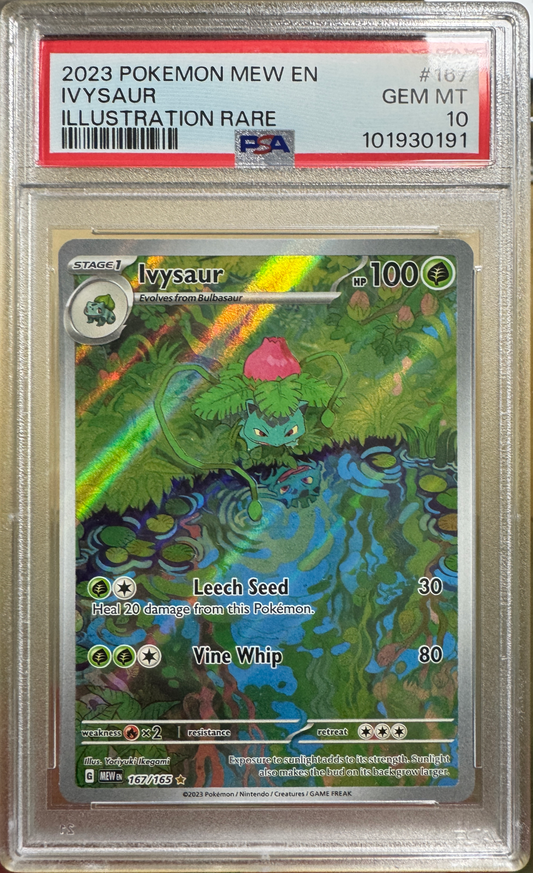 PSA 10 Ivysaur #167 Pokémon 151 English 2023