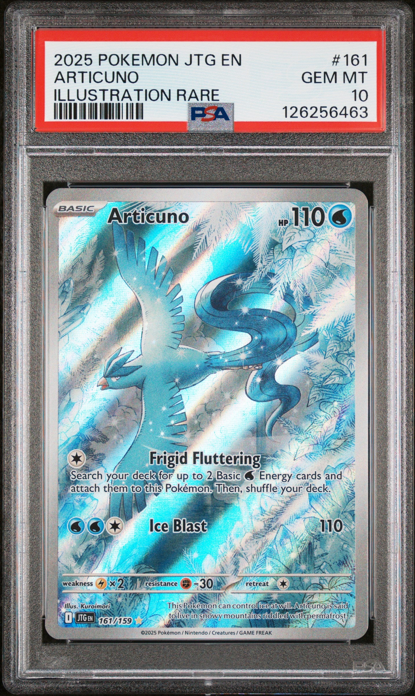PSA 10 Articuno #161 Pokémon Journey Together English 2025