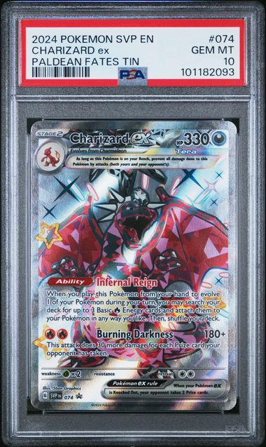 PSA 10 GEM MINT Charizard ex #074 Scarlet & Violet Promo Cards (SVP) EN 2024